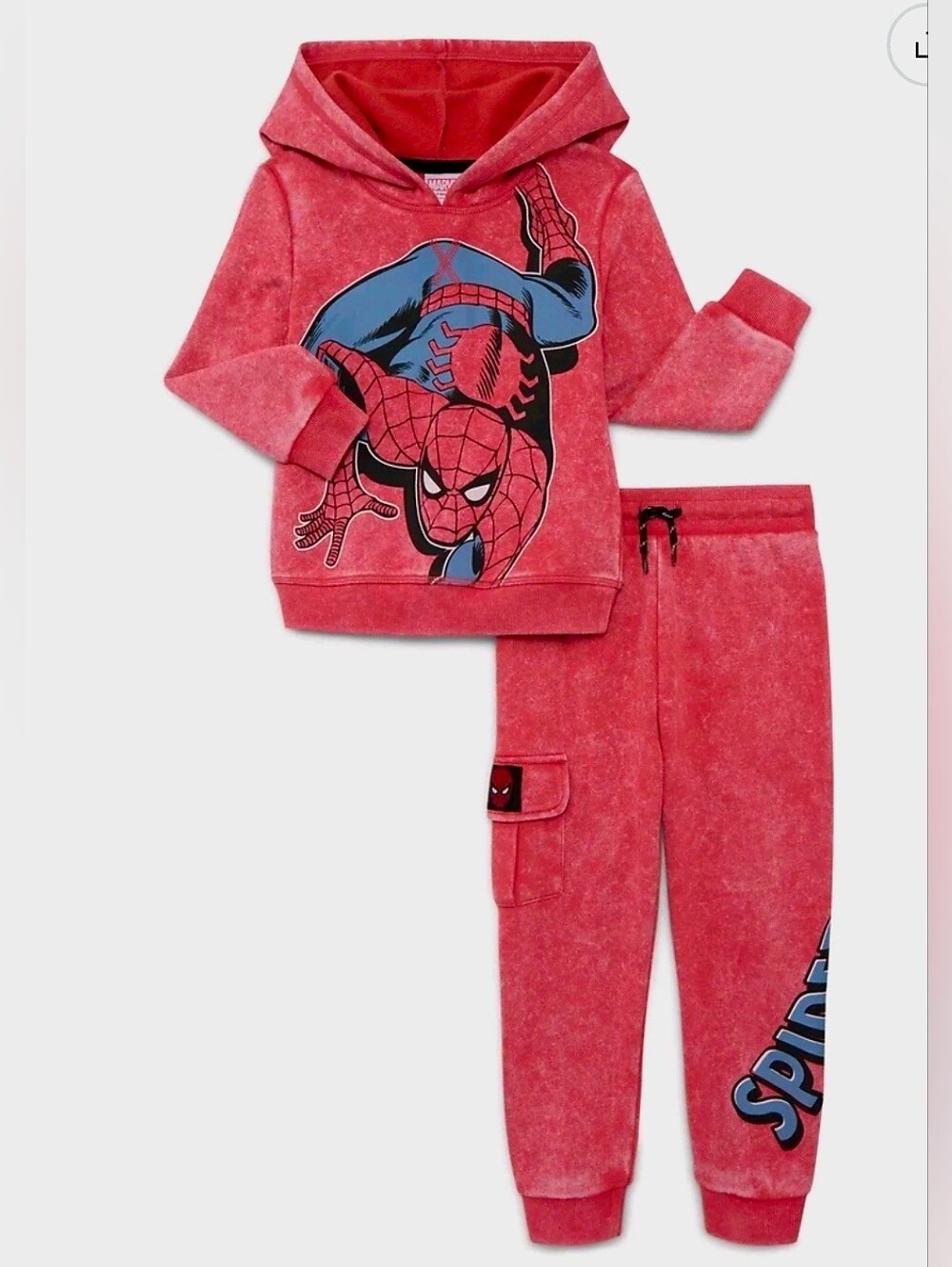 New Spider-Man Toddler Boys' 2 pc Graphic Hoodie and Jogger Pants Set, size 2t